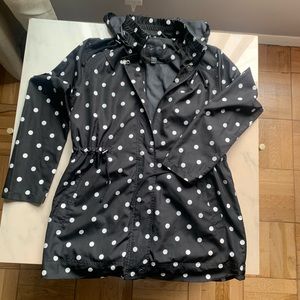 Polka-Dot Water Resistant Jacket w/ Hood